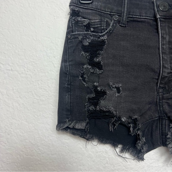 American Eagle Hi-Rise Shortie Denim Shorts - Picture 2 of 7